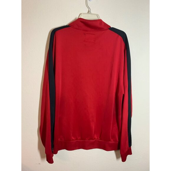 Huge Fashion Exchange Full Zip Jacket Track Suit Athletic Casual Red Men Sz 2XL - Picture 2 of 7